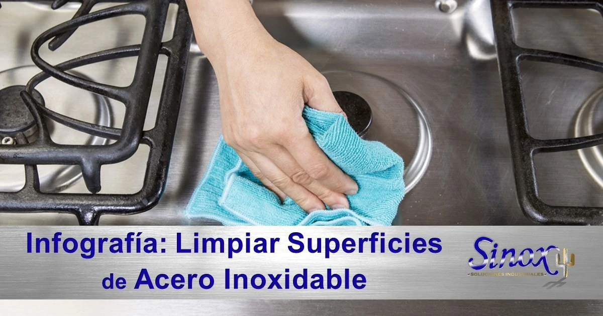 Infografía: Sencillos Pasos para Limpiar Superficies de Acero Inoxidable